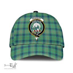 Scottish Kennedy Ancient Clan Tartan Tartan Cap - Crest Classic Scottish Plaid Tartan Plaid