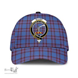 Scottish Elliot Modern Clan Tartan Tartan Cap - Crest Classic Scottish Plaid Tartan Plaid