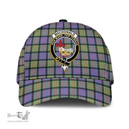 Scottish MacDonald Ancient Clan Tartan Tartan Cap - Crest Classic Scottish Plaid Tartan Plaid