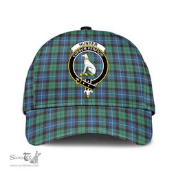 Scottish Hunter Ancient Clan Tartan Tartan Cap - Crest Classic Scottish Plaid Tartan Plaid