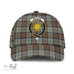 Scottish MacLeod of Harris Weathered Clan Tartan Tartan Cap - Crest Classic Scottish Plaid Tartan Plaid