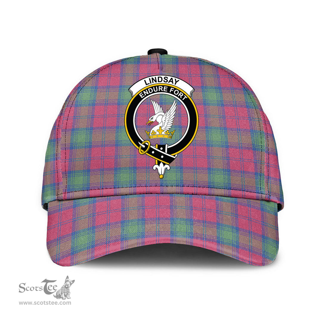 Scottish Lindsay Ancient Clan Tartan Tartan Cap - Crest Classic Scottish Plaid Tartan Plaid