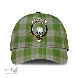 Scottish Cunningham Dress Green Dancers Clan Tartan Tartan Cap - Crest Classic Scottish Plaid Tartan Plaid