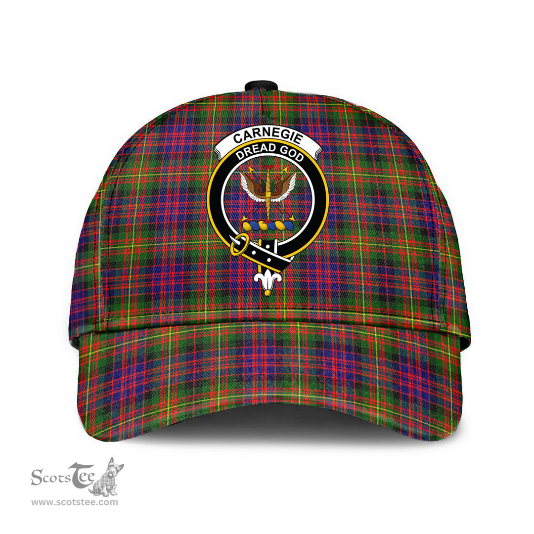 Scottish Carnegie Modern Clan Tartan Tartan Cap - Crest Classic Scottish Plaid Tartan Plaid