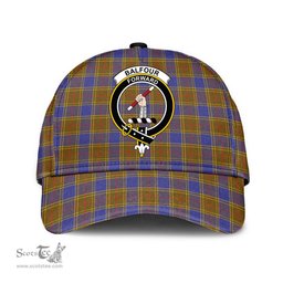 Scottish Balfour Modern Clan Tartan Tartan Cap - Crest Classic Scottish Plaid Tartan Plaid