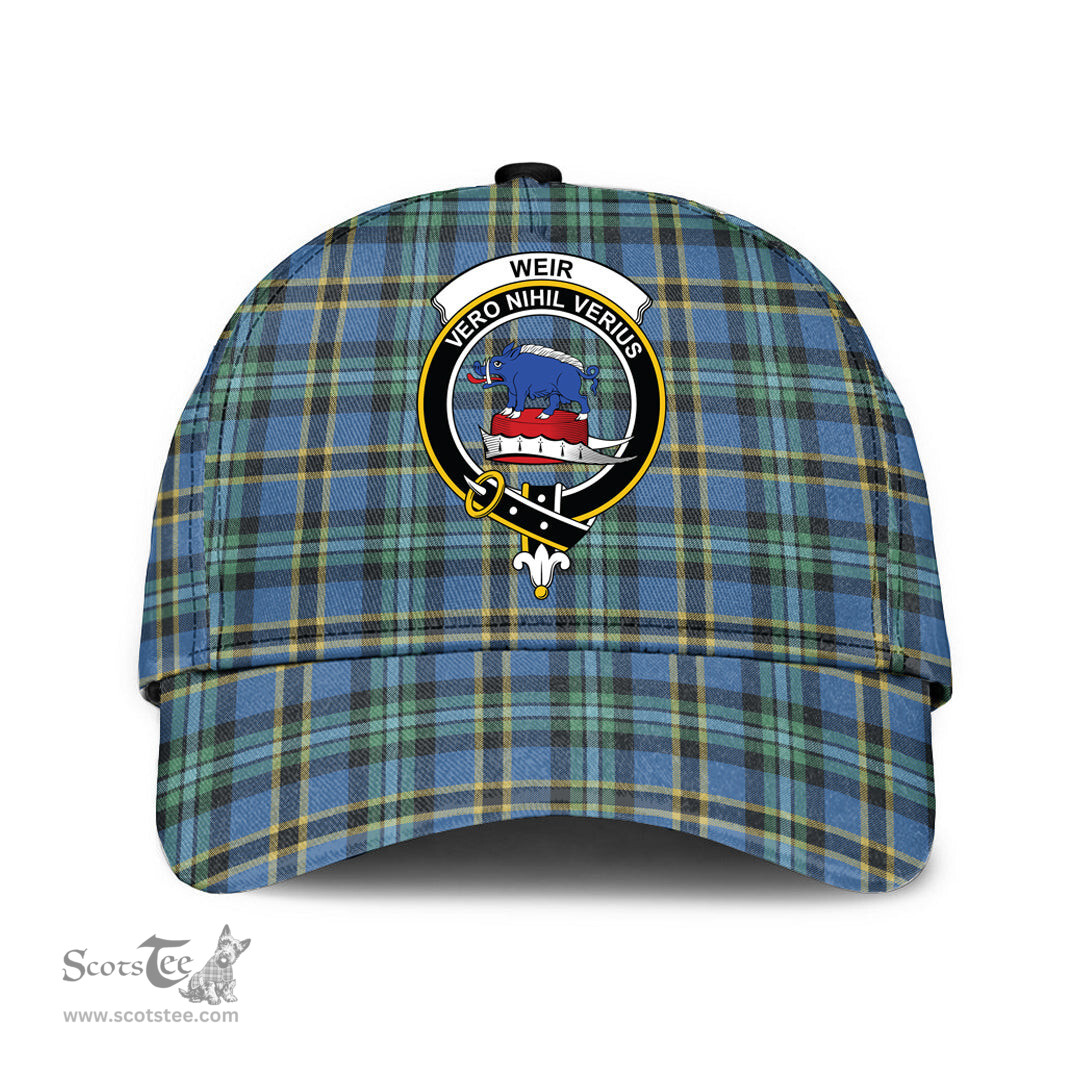 Scottish Weir Ancient Clan Tartan Tartan Cap - Crest Classic Scottish Plaid Tartan Plaid