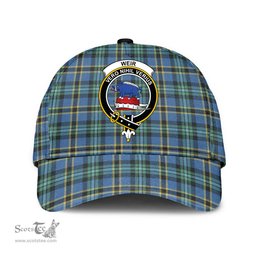 Scottish Weir Ancient Clan Tartan Tartan Cap - Crest Classic Scottish Plaid Tartan Plaid