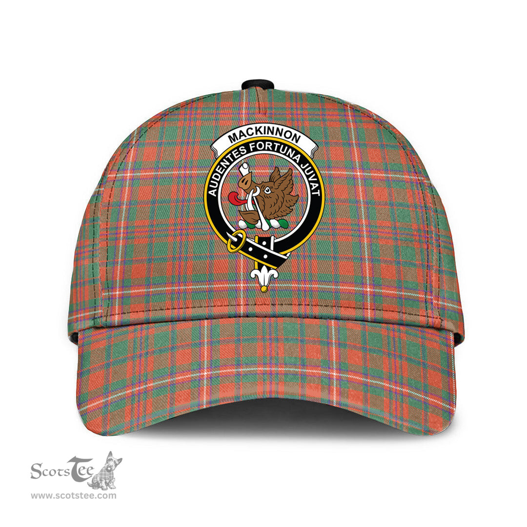 Scottish MacKinnon Ancient Clan Tartan Tartan Cap - Crest Classic Scottish Plaid Tartan Plaid