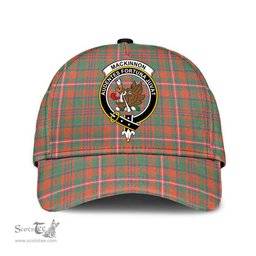 Scottish MacKinnon Ancient Clan Tartan Tartan Cap - Crest Classic Scottish Plaid Tartan Plaid
