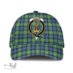 Scottish Gordon Old Ancient Clan Tartan Tartan Cap - Crest Classic Scottish Plaid Tartan Plaid