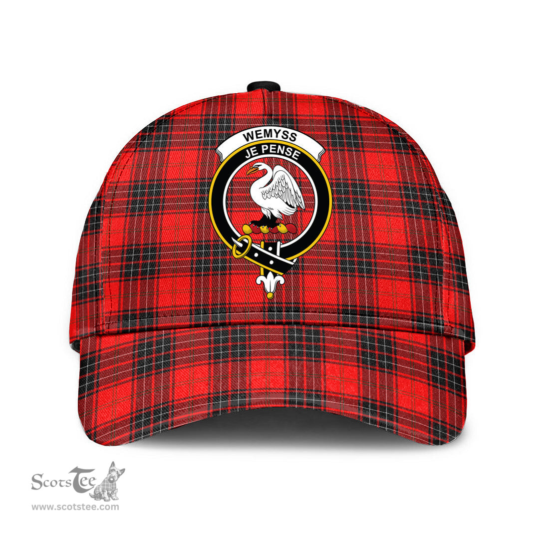 Scottish Wemyss Modern Clan Tartan Tartan Cap - Crest Classic Scottish Plaid Tartan Plaid