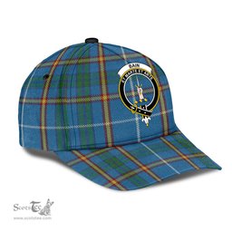 Scottish Bain Clan Tartan Tartan Cap - Crest Classic Scottish Plaid Tartan Plaid