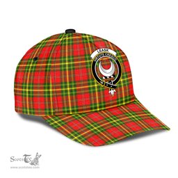 Scottish Leask Clan Tartan Tartan Cap - Crest Classic Scottish Plaid Tartan Plaid