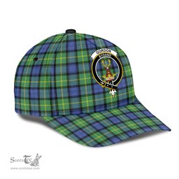 Scottish Gordon Old Ancient Clan Tartan Tartan Cap - Crest Classic Scottish Plaid Tartan Plaid