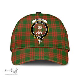 Scottish Menzies Green Modern Clan Tartan Tartan Cap - Crest Classic Scottish Plaid Tartan Plaid