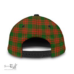 Scottish Menzies Green Modern Clan Tartan Tartan Cap - Crest Classic Scottish Plaid Tartan Plaid