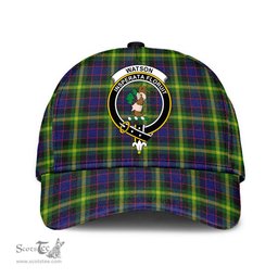 Scottish Watson Modern Clan Tartan Tartan Cap - Crest Classic Scottish Plaid Tartan Plaid