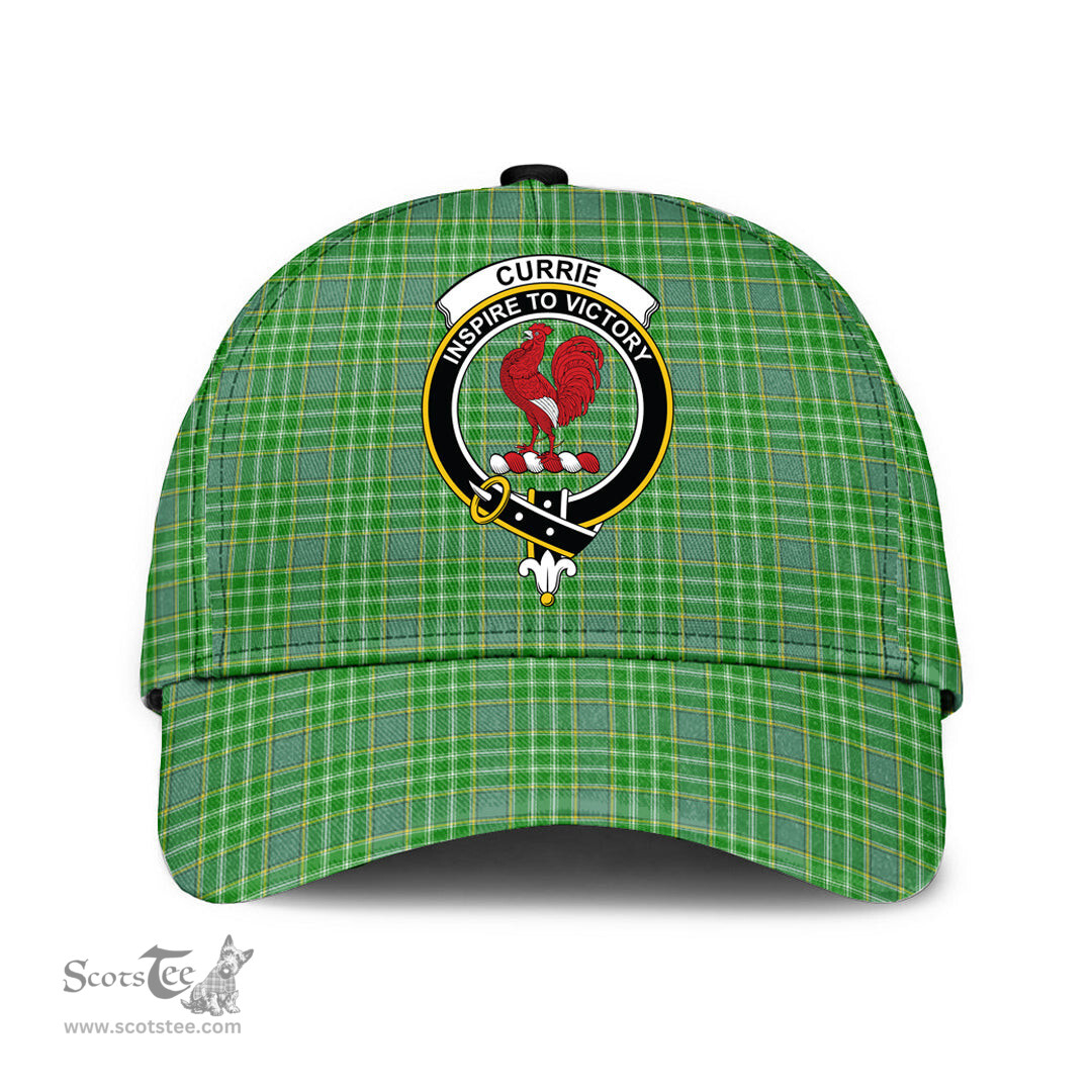 Scottish Currie Clan Tartan Tartan Cap - Crest Classic Scottish Plaid Tartan Plaid