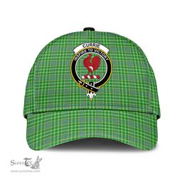 Scottish Currie Clan Tartan Tartan Cap - Crest Classic Scottish Plaid Tartan Plaid