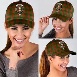 Scottish Menzies Green Modern Clan Tartan Tartan Cap - Crest Classic Scottish Plaid Tartan Plaid