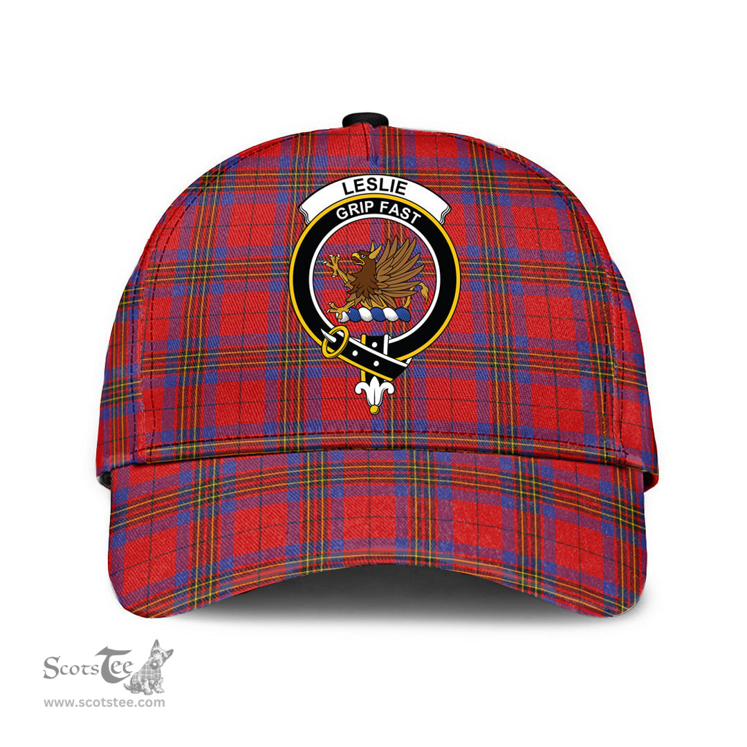 Scottish Leslie Modern Clan Tartan Tartan Cap - Crest Classic Scottish Plaid Tartan Plaid