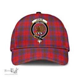 Scottish Leslie Modern Clan Tartan Tartan Cap - Crest Classic Scottish Plaid Tartan Plaid