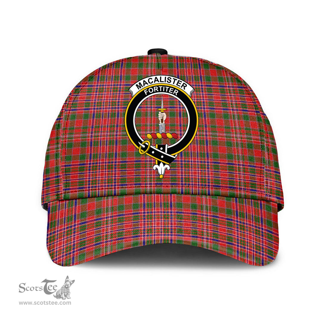 Scottish MacAlister Modern Clan Tartan Tartan Cap - Crest Classic Scottish Plaid Tartan Plaid