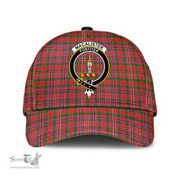 Scottish MacAlister Modern Clan Tartan Tartan Cap - Crest Classic Scottish Plaid Tartan Plaid