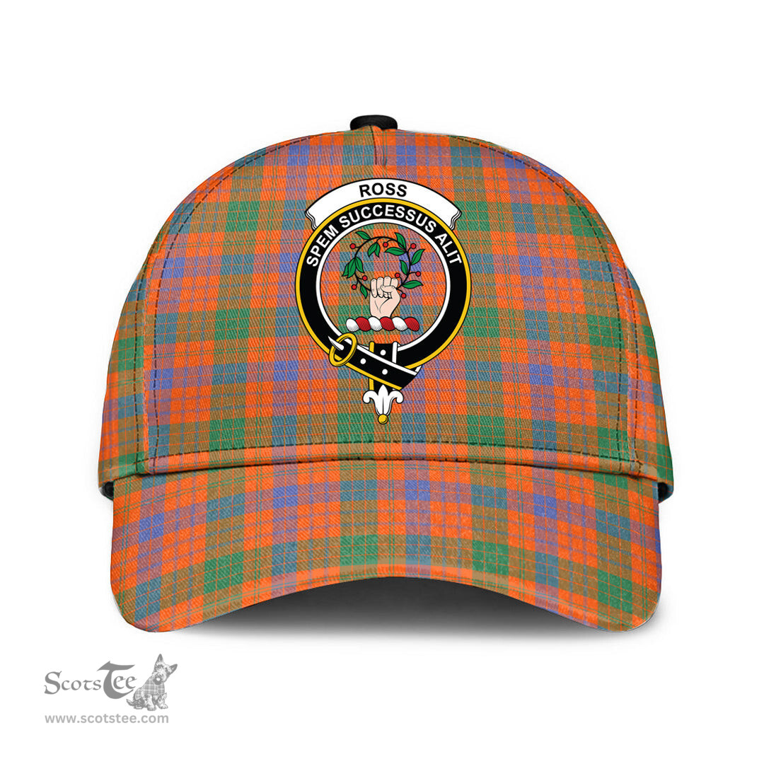 Scottish Ross Ancient Clan Tartan Tartan Cap - Crest Classic Scottish Plaid Tartan Plaid