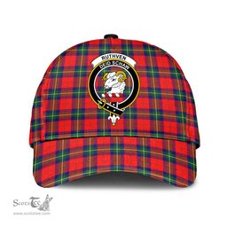 Scottish Ruthven Modern Clan Tartan Tartan Cap - Crest Classic Scottish Plaid Tartan Plaid