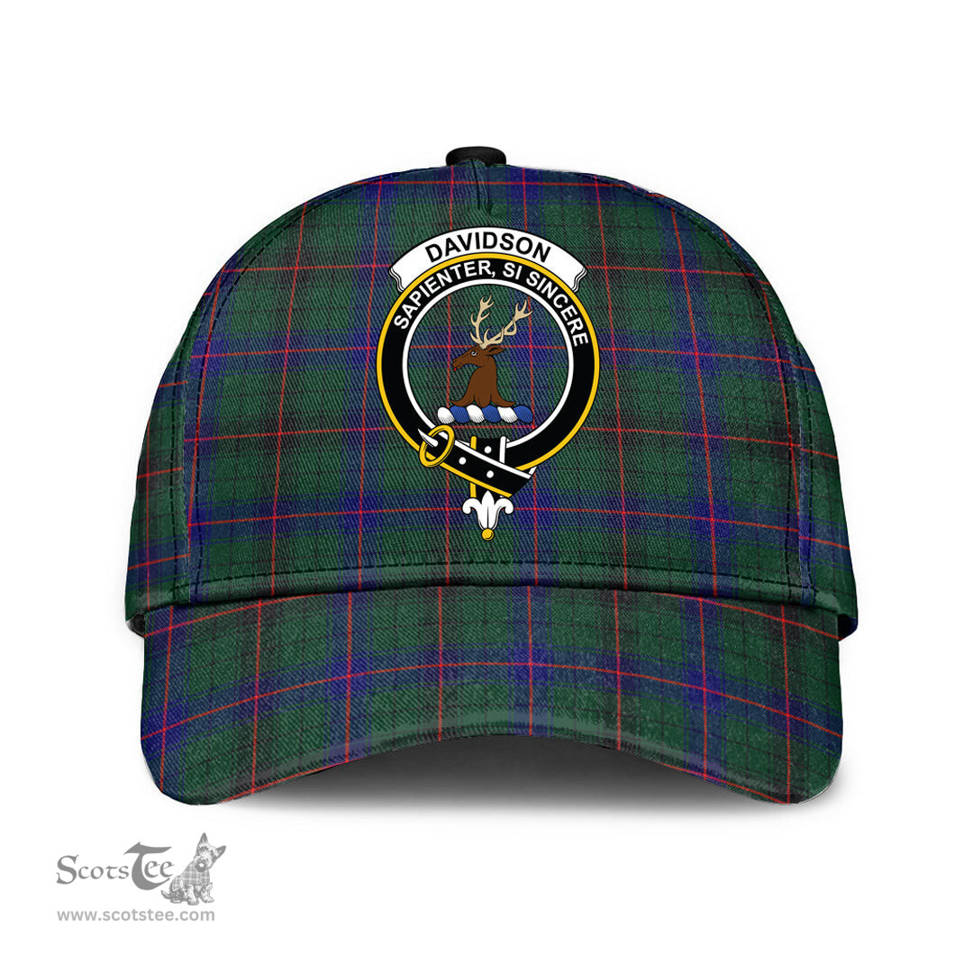 Scottish Davidson Modern Clan Tartan Tartan Cap - Crest Classic Scottish Plaid Tartan Plaid