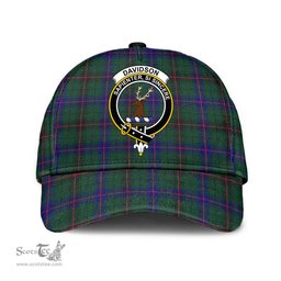 Scottish Davidson Modern Clan Tartan Tartan Cap - Crest Classic Scottish Plaid Tartan Plaid