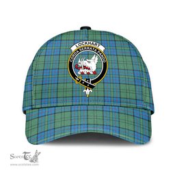 Scottish Lockhart Clan Tartan Tartan Cap - Crest Classic Scottish Plaid Tartan Plaid