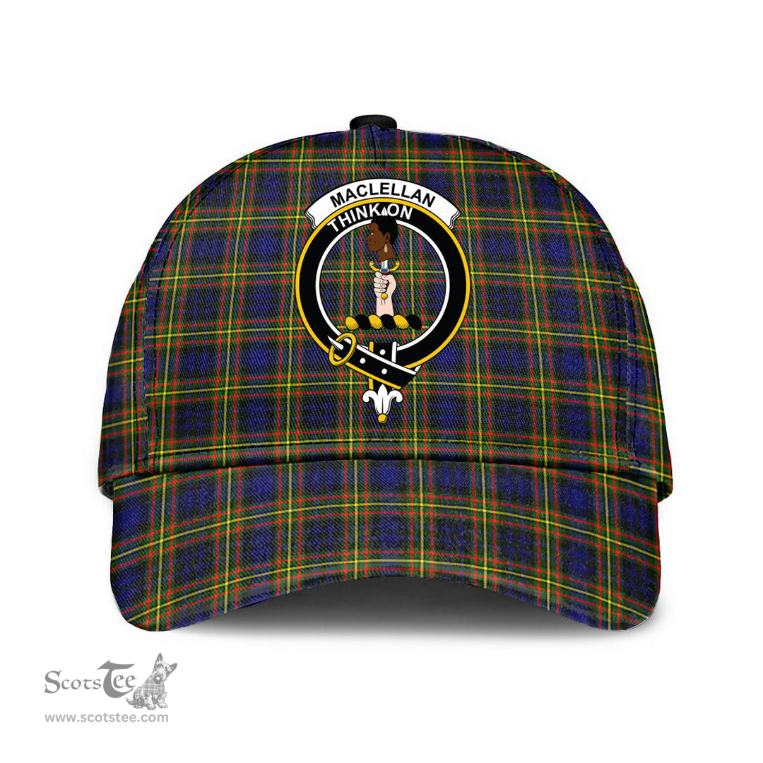 Scottish MacLellan Modern Clan Tartan Tartan Cap - Crest Classic Scottish Plaid Tartan Plaid