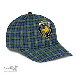 Scottish Campbell Argyll Ancient Clan Tartan Tartan Cap - Crest Classic Scottish Plaid Tartan Plaid