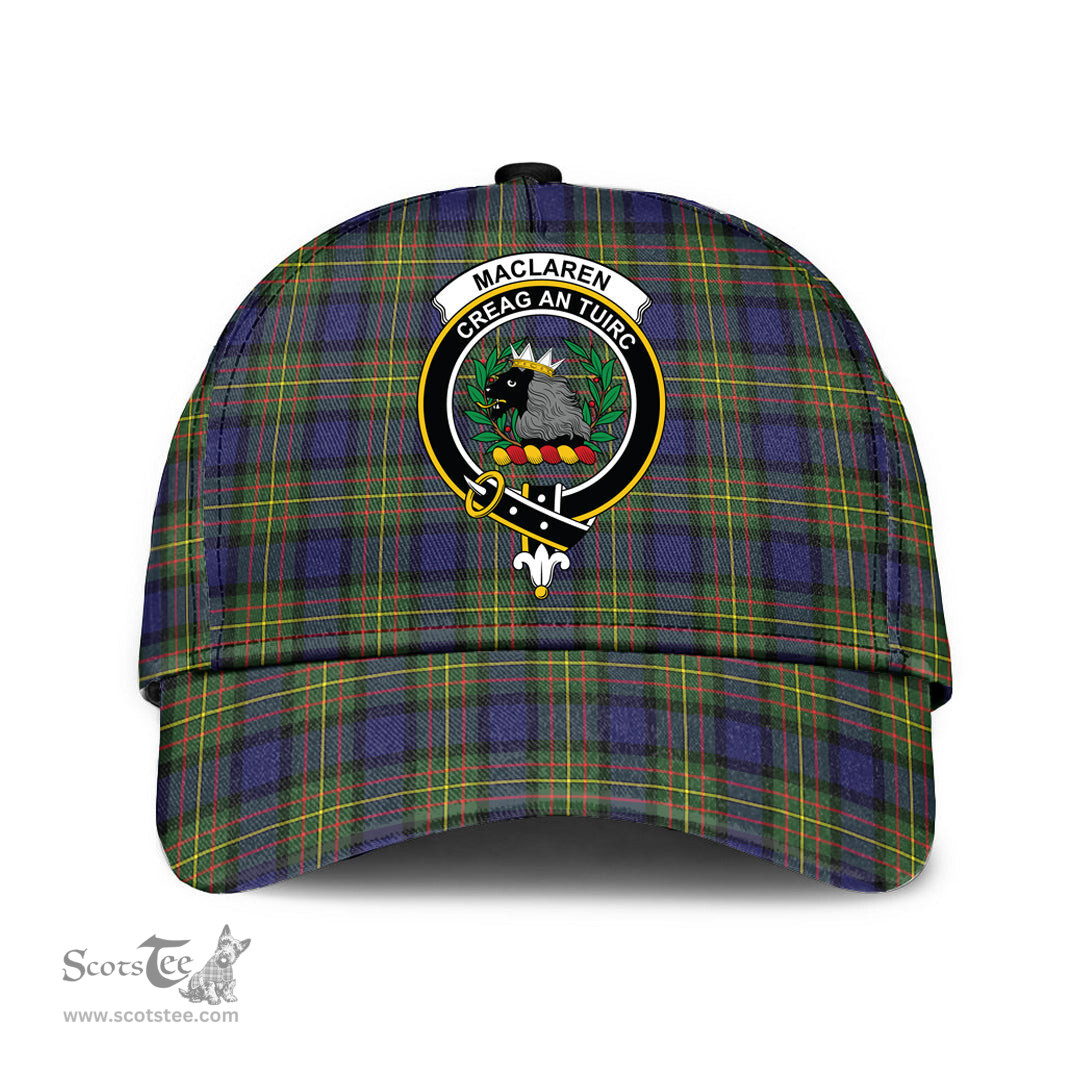 Scottish MacLaren Modern Clan Tartan Tartan Cap - Crest Classic Scottish Plaid Tartan Plaid