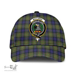 Scottish MacLaren Modern Clan Tartan Tartan Cap - Crest Classic Scottish Plaid Tartan Plaid