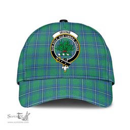Scottish Irvine Ancient Clan Tartan Tartan Cap - Crest Classic Scottish Plaid Tartan Plaid