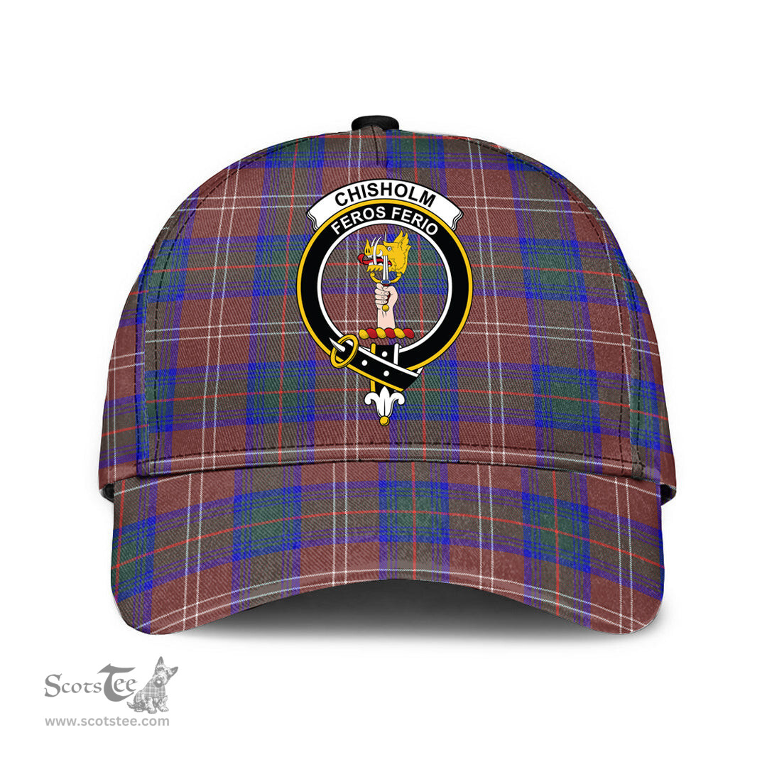 Scottish Chisholm Hunting Modern Clan Tartan Tartan Cap - Crest Classic Scottish Plaid Tartan Plaid