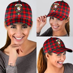 Scottish Ruthven Modern Clan Tartan Tartan Cap - Crest Classic Scottish Plaid Tartan Plaid