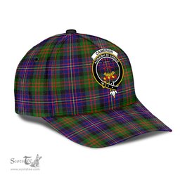 Scottish Cameron of Erracht Modern Clan Tartan Tartan Cap - Crest Classic Scottish Plaid Tartan Plaid