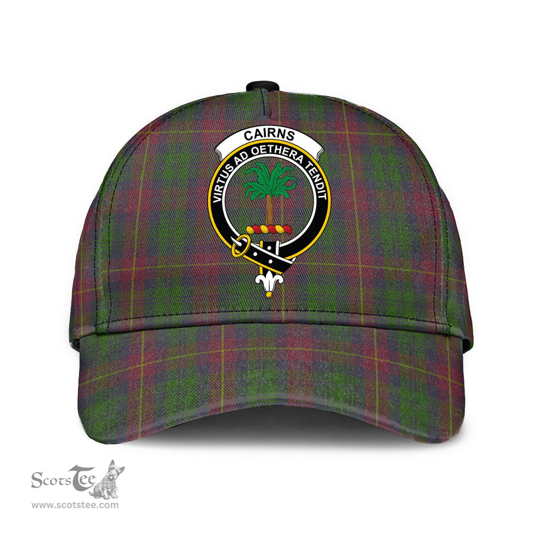 Scottish Cairns Clan Tartan Tartan Cap - Crest Classic Scottish Plaid Tartan Plaid