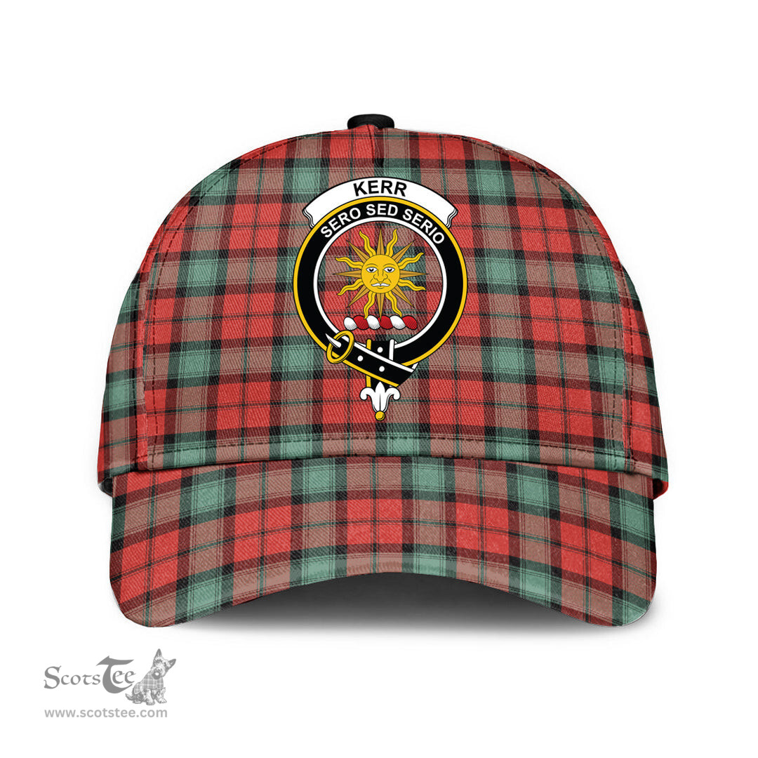 Scottish Kerr Ancient Clan Tartan Tartan Cap - Crest Classic Scottish Plaid Tartan Plaid