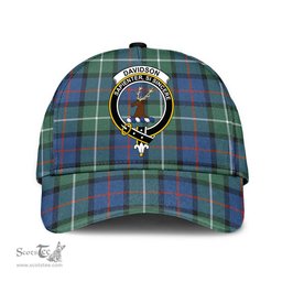 Scottish Davidson of Tulloch Clan Tartan Tartan Cap - Crest Classic Scottish Plaid Tartan Plaid