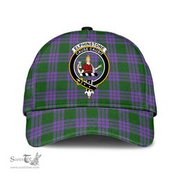 Scottish Elphinstone Clan Tartan Tartan Cap - Crest Classic Scottish Plaid Tartan Plaid