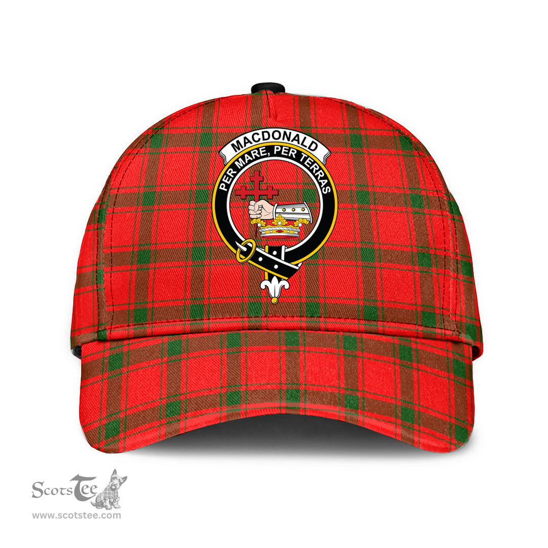 Scottish MacDonald of Sleat Clan Tartan Tartan Cap - Crest Classic Scottish Plaid Tartan Plaid