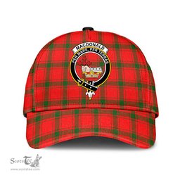 Scottish MacDonald of Sleat Clan Tartan Tartan Cap - Crest Classic Scottish Plaid Tartan Plaid