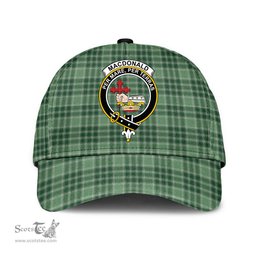 Scottish MacDonald Lord of the Isles Hunting Clan Tartan Tartan Cap - Crest Classic Scottish Plaid Tartan Plaid