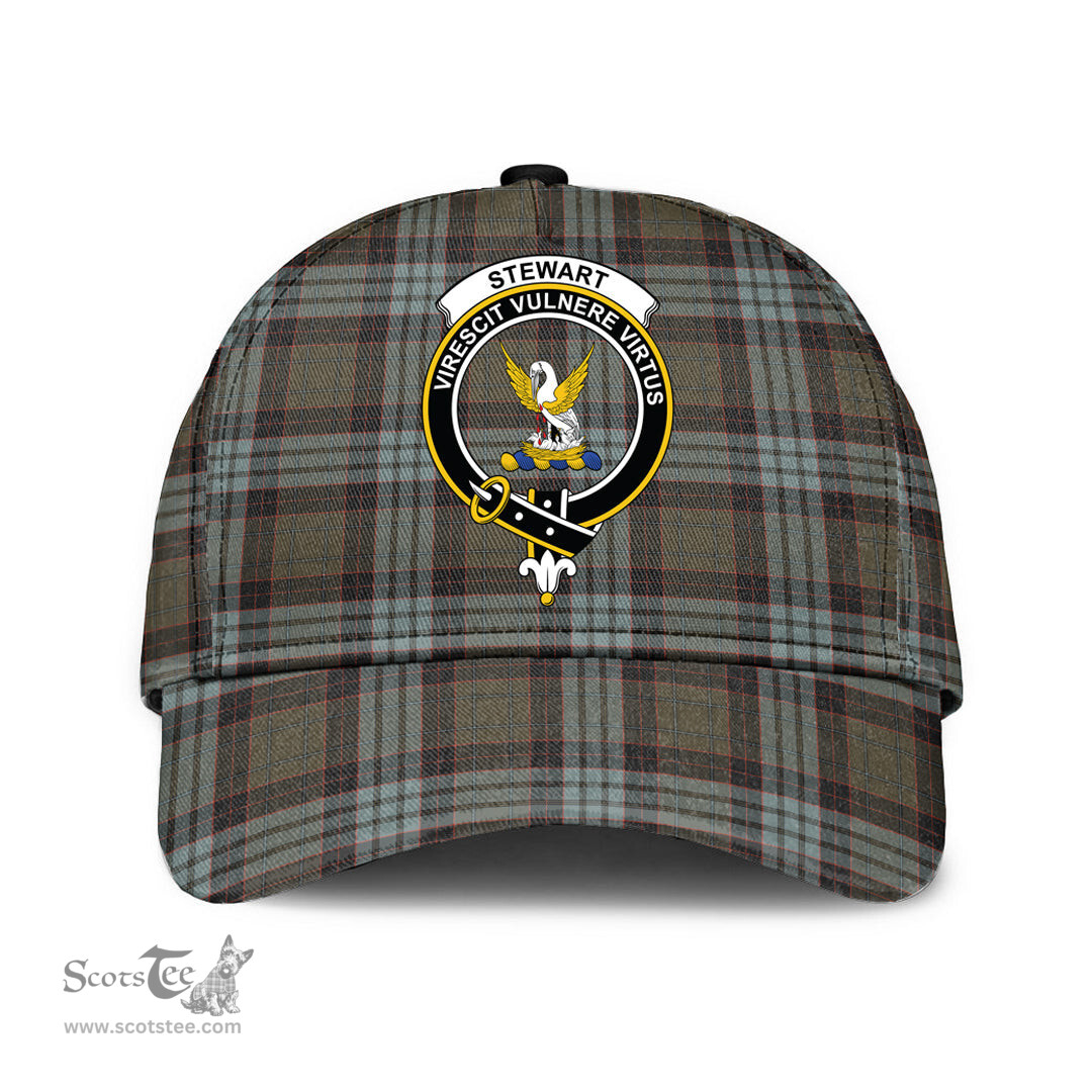Scottish Stewart Old Weathered Clan Tartan Tartan Cap - Crest Classic Scottish Plaid Tartan Plaid