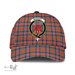 Scottish MacDuff Ancient Clan Tartan Tartan Cap - Crest Classic Scottish Plaid Tartan Plaid